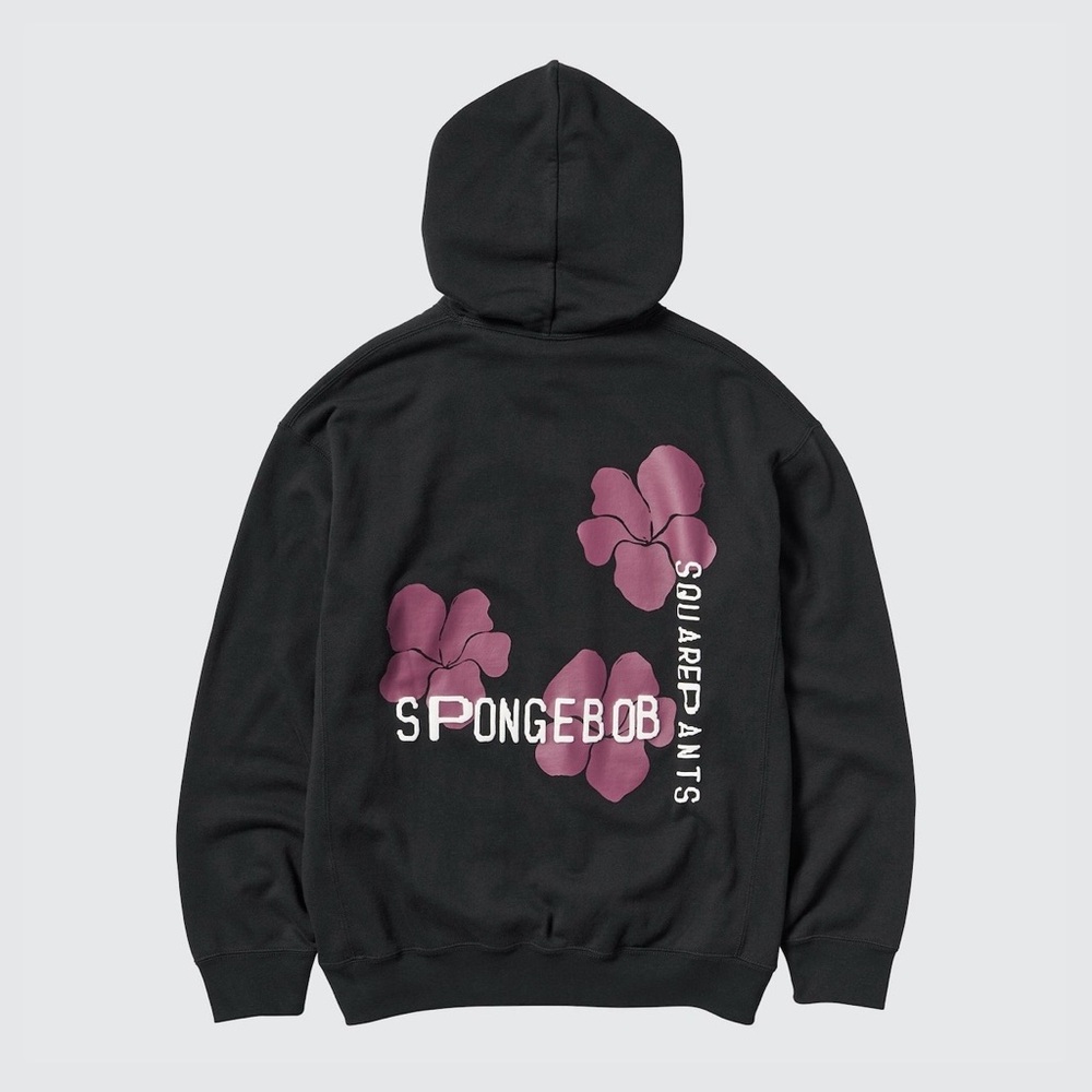 NWT SpongeBob SquarePants Cactus Plant Flea Market Sweat Hoodie - Picture 3 of 8